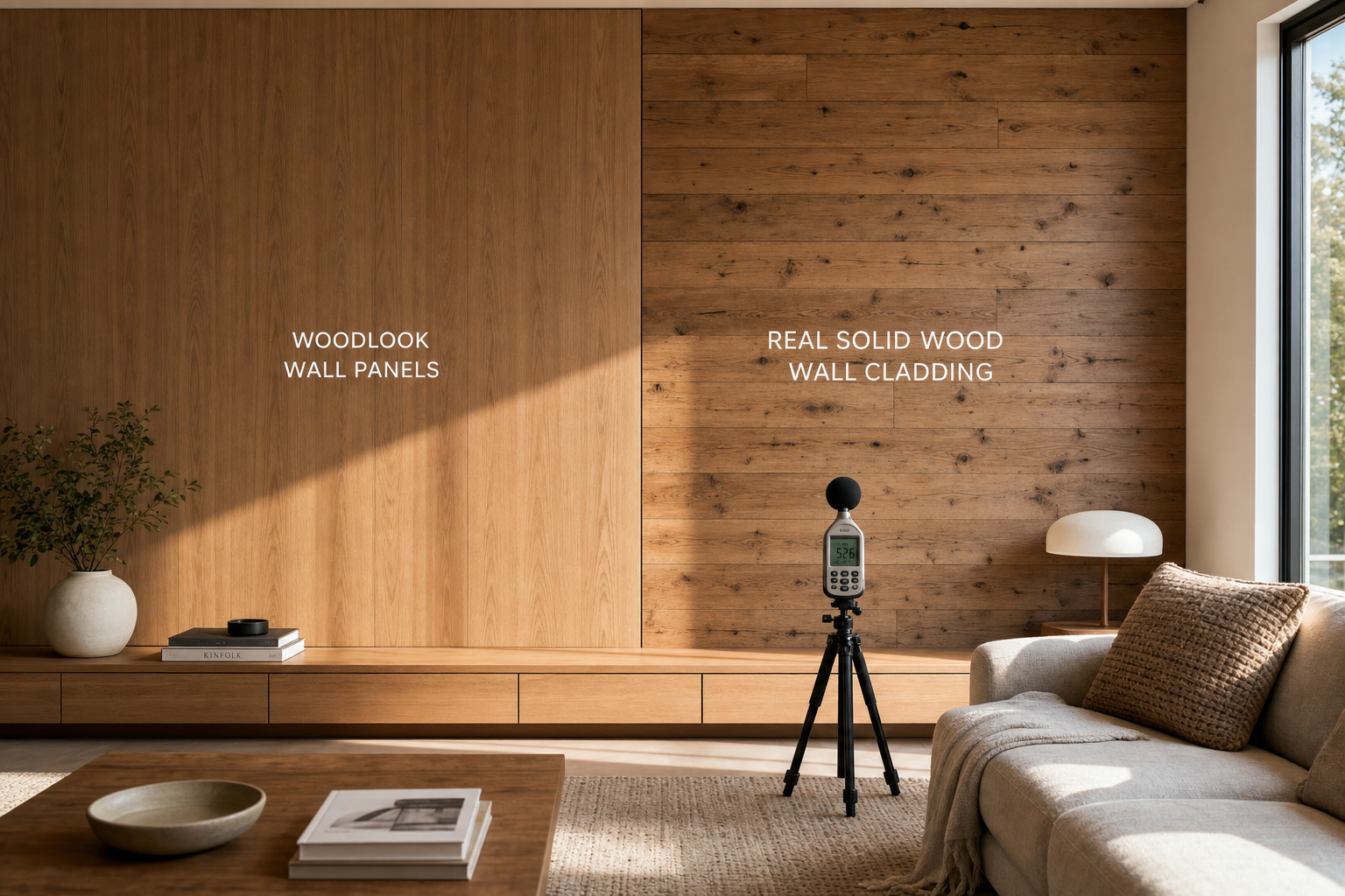 Wandpaneel houtlook vergelijking